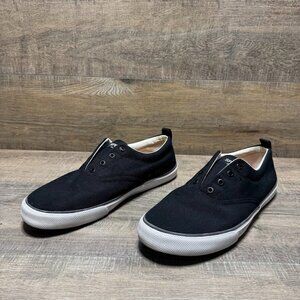 Sperry SeaCycled Striper II CVO Black Canvas Sneakers Men's Size 13